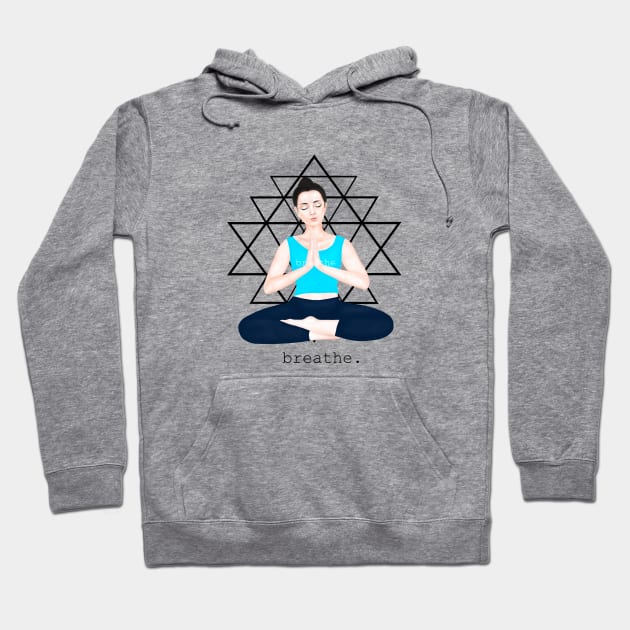 triangles. breathe Hoodie by Breathe Serene 